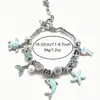 Pulsera de Pan Venta Caliente Transfronteriza Serie Oceánica Diamantes de Imitación Delfín Azul Estrella de Mar Caballito de Mar Tortuga Marina Corazón Joyería de Moda