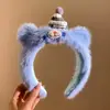 Diadema linda de Conejo Policía con Sombrero, Diadema de Orejas de Conejo, Pasador para el Cabello de Desempeño Infantil, Accesorio para el Cabello para Fotos en Parque de Atracciones