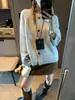 Cardigan de Lã Tricotado com Fios Coloridos, Gola Redonda, Estilo Coreano Solto, Elegante, Novo, Mochie MQ1906