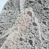 Tela Nueva de Encaje Chenille, Encaje Elástico de Nailon y Spandex, Tela de Encaje para Vestido Superior Cálido Base