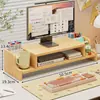 Soporte de altura ajustable para computadora, soporte de escritorio para monitor de oficina con cajón, estante de almacenamiento de escritorio, organizador de escritorio de oficina