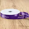 Rolo Grande 80 Jardas 2,5cm Fita de Poliéster Inglês Flor Fita para Embalagem de Presente Fita DIY Buquê Embalagem de Bolo