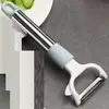 Pelador Engrosado Afilado de Acero Inoxidable para Uso Doméstico, Adecuado para Pelar Melones, Frutas y Patatas, una Herramienta Mágica para Pelar y Quitar la Piel