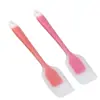 Rascador transparente todo incluido de silicona de alta temperatura, espátula para batir mantequilla de pastel y crema