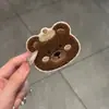 Oso Lindo con Sombrero Accesorios para el Cabello de Velcro sin Costuras Simples para Niña Accesorios Adhesivos para el Cabello