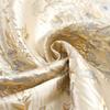 Guofeng silhueta dourada tridimensional opaca em relevo flor jacquard tecido vestido Hanfu cheongsam tecido da moda