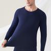 Traje de ropa interior térmica para hombre, otoño e invierno, forro polar, cuello redondo, pantalones de manga larga, ropa de otoño, camiseta interior de manga larga, conjunto de dos piezas para hombre
