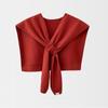 Xale Preguiçoso de Tricô Estilo Coreano para Mulheres no Outono e Inverno Sala com Ar Condicionado Xale Cruzado de Tricô Moda Xale Externo Lenço Versátil de Cor Pura