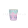 Nuevo arreglo de decoración de fiesta de sirena de burbujas suministros mantel pancarta vajilla vaso de papel plato de papel servilleta traje