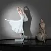 Figura de Bailarina de Ballet Cuidadosamente Seleccionada Artesanía Transfronteriza de Resina Escultura de Regalo de Navidad Estética Multifuncional Compatible
