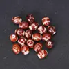 Cuentas Sueltas de Ágata Roja Natural del Tíbet, Cuentas Dzi Premium, Accesorios para Joyería DIY, Pulseras Tejidas a Mano, Collares, Cuentas Espaciadoras