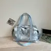 Bolsa de Viagem Curta Feminina Moderna Tendência Grande Capacidade Leve Bolsa de Mão para Bagagem Casual Separação Seco-Molhado Bolsa para Fitness