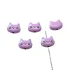 Aleación Pintada en Spray con Goteo de Aceite Forma de Gato Agujero Recto Espaciadores Cuentas Sueltas Materiales para DIY Cadena de Teléfono Materiales para Colgante Venta al por Mayor