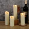 Luz Electrónica de Vela Oscilante en Forma de Bala LED con Boca Oblicua, Accesorios de Decoración de Ambiente de Vela en Forma de Bala