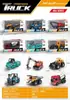 Transfronterizo 1:64 modelos de vehículos de ingeniería de aleación de simulación mini coche de juguete metálico deslizante Caja de un solo color para niños