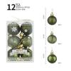 Xintean Nova Caixa Floco de Neve Bola de Natal terno 6cm Bola de Pó Pegajoso Bola Brilhante Bola Galvanizada Acessórios DIY de Natal