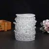 Cadena de cuentas acrílicas transparentes nueva personalizada de fabricantes cadena de cuentas redondas personalizadas para joyería accesorios cadena de cuentas de cristal de imitación comercio exterior
