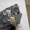 Bolsa Saco de Comércio Exterior Transfronteiriço para Mulheres 2026 Novo Estilo Bolsa de Palha com Acabamento de Luxo, Versátil para Ombro e Transversal Tendência