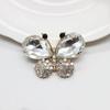 Fábrica Kwai Sha Accesorios Transfronterizos de Aleación Mariposa de Cristal Material para Accesorios de Cabello Hechos a Mano diy Pegatina para Hebilla de Zapatos de Agujero