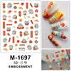 Adesivos de Manicure Homem Leão Ano Novo 2024 Adesivos 5D Embossados Tendência Nacional Leão Festivo Ruyi Cabeça de Leão Adesivos Tridimensionais para Unhas