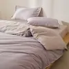 Conjunto de cama de quatro peças super bonito em algodão de fibra longa 100S, puro algodão, todo em algodão, universal para todas as estações, luxo leve, conjunto de lençóis de alta qualidade