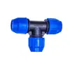 Accesorios para tubería de PE tubería de agua tee unión viva accesorios para tee de riego agrícola plástico 6 1 pulgada tubería rígida conexión rápida