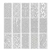Plantilla Decorativa Reutilizable Popular de 16 Piezas con Patrón Geométrico para Pintura Transfronteriza Temu/Amazon