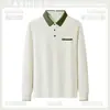 Camisa Polo de Outono Manga Longa Estilo Fino Restaurante Escola Cantina Uniforme de Trabalho para Catering Equipe de Limpeza Uniforme para Equipe de Atendimento