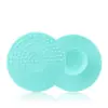Estropajo Redondo de Silicona Herramienta de Belleza Portátil Disco Limpiador para Brochas de Maquillaje Almohadilla Limpiadora de Silicona de Mano