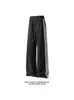 Colección Otoño 2026: Pantalones Largos de Mezcla de Algodón Blanco con Tres Rayas, Tallas M-5XL, HK261033-Especial P32
