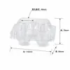 Cajas de Huevos Transparentes de 10 Piezas, Charolas de Huevo de Ampolla de PET Engrosadas, Cajas de Empaque de Huevo Fresco a Prueba de Golpes de Grado Alimenticio, En Stock