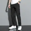 Calça Masculina Verão Elástica em Quatro Direções Cruzada Fina Secagem Rápida Solta Tendência Reta Casual Longa Venda por Atacado Moda Masculina