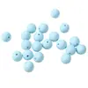 Cuentas Redondas Macaron Color Mate Esmerilado Acrílicas de 6-10mm para Cadena de Teléfono Móvil DIY, Pulsera, Joyería con Cuentas, Accesorios