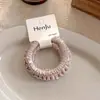 Scrunchie Plissado de Alta Elasticidade Estilo Coreano para Mulheres, Elástico Simples para Cabelo, Macio e Suave com o Cabelo, Faixa de Cabelo Elegante