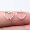 14x 13mm 0.25g multicolor Comércio exterior DIY acessórios para joias pingente de coração de amor com moldura de amor vazada