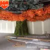 Hoja de Arce de Alta Simulación Árbol Falso para Interiores de Plástico Reforzado con Fibra de Vidrio Árbol de Arce de Doble Color Amarillo Verde Zen Japonés Decoración de Paisajismo