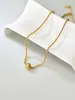 L72 Collar de Acero Inoxidable Diseño Ins Estilo Coreano Cuenta de la Fortuna Cielo Estrellado para Mujer Cadena Simple para Clavícula