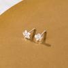 Pendientes de plata esterlina S999 bajo el árbol baniano, hechos a mano, con orificio para la oreja para uso diario, antibloqueo, simples, sin decoloración, mini clavos para el hueso de la oreja.