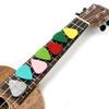 Púa de guitarra de fieltro de lana con puntos transfronterizos, púa decorativa de fieltro para ukelele con forma de amor multicolor