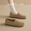 Sapatos Mula Augusden para Mulheres 2026 Novo Verão Uso Bidirecional Casual Solado Macio Slip-On Planos Sapato de Mãe Tendência