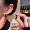 Pendientes de Aro Dorados Maillard para Mujer 2026 Nuevos Pendientes Populares de Otoño e Invierno Pendientes de Lujo Ligero de Gama Alta