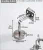 Abrazadera de Fijación para Poste de Acero Inoxidable 304 Soporte de Pared Sólida Conector para Pasamanos de Escalera Abierta de Vidrio 201