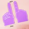 En stock fabricante de origen transfronterizo guantes de porrista multicolor accesorios de ambiente para deportes de dedos de espuma EVA personalización DIY