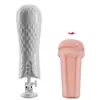 Aplicación Jiyu pronunciación fresco y refrescante masturbador masculino con pinza de succión de presión negativa vaginal realista y ventosa para entrenamiento del pene