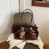 Bolsa Simples de Ombro Feminina 2026 Nova Moda Bolsa de Ombro Único Bolsa Transversal Grande Capacidade Bolsa para o Dia a Dia Bolsa Feminina de Nicho