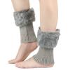 Calcetines de Punto Transfronterizos Cortos con Doblez Cubrepiernas Mao Mao Otoño e Invierno Cálidos de Punto Lana Cubrebotas Navidad Cubrepantorrilla
