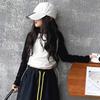 Conjunto de Calça Wide Leg para Meninas 2025 Primavera e Outono Novo Estilo Camiseta de Manga Longa Base com Calça Reta Calça de Moletom Calça Esportiva