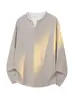 Otoño 2026 Nuevo Estilo Estilo Hong Kong Interior Talla Grande Falso Dos Piezas Manga Larga Camiseta M-5X HT261205-P27