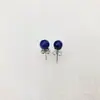 Pendientes de Piedra Natural Redondo Mismo Estilo de Red de Internet Pendientes Ojo de Tigre Cristal Piedra Semipreciosa Pendientes de Moda Regalo de Cumpleaños