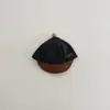 Boné Simples com Logo de Letra Listrada para Bebê Chapéu de Outono à Prova de Vento para Meninos e Meninas Boné Quente